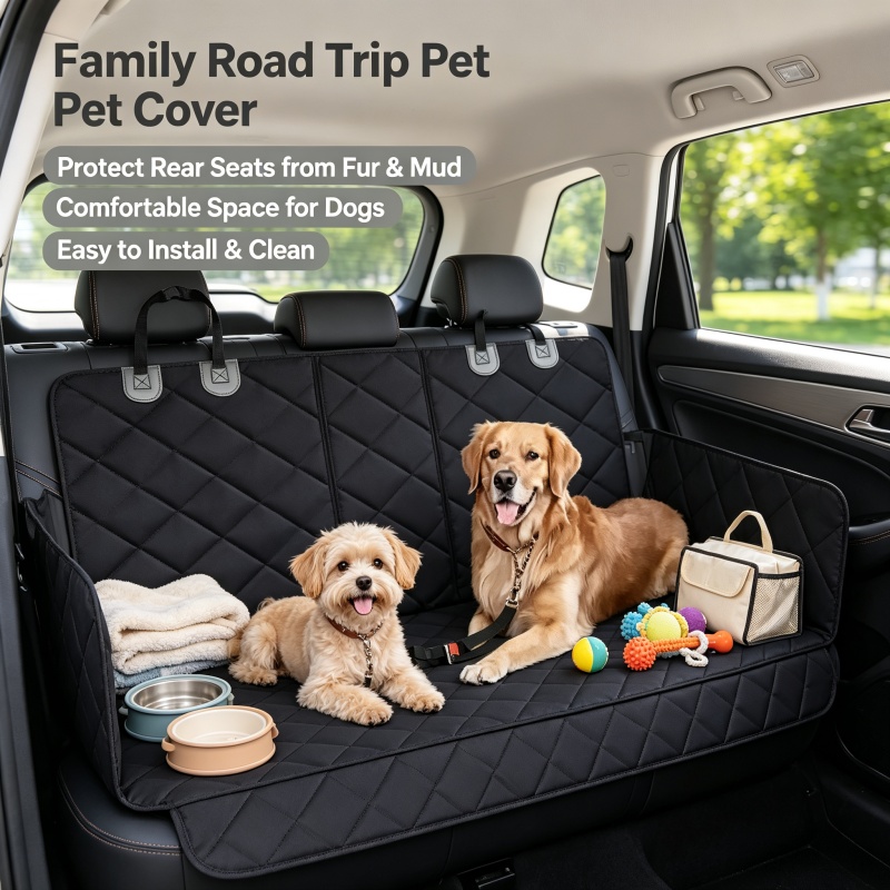 Dog Raincoat - Dog Car Seat Cover Pet Travel