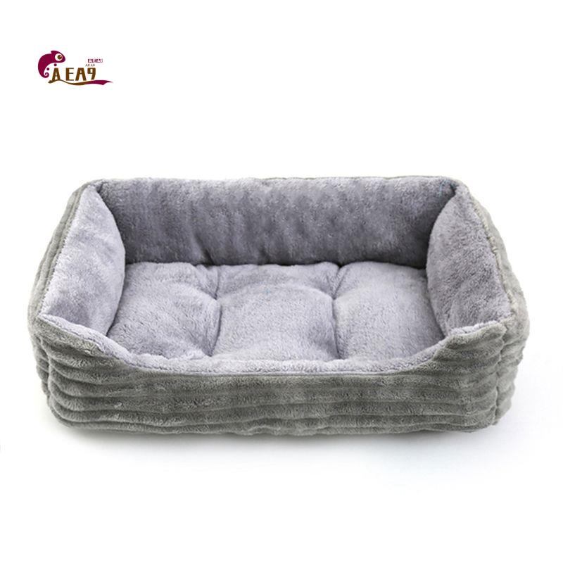 Pet X Supplies & Tack Reviews - AEA9-Grey Dog Bed Pet Square Plush
