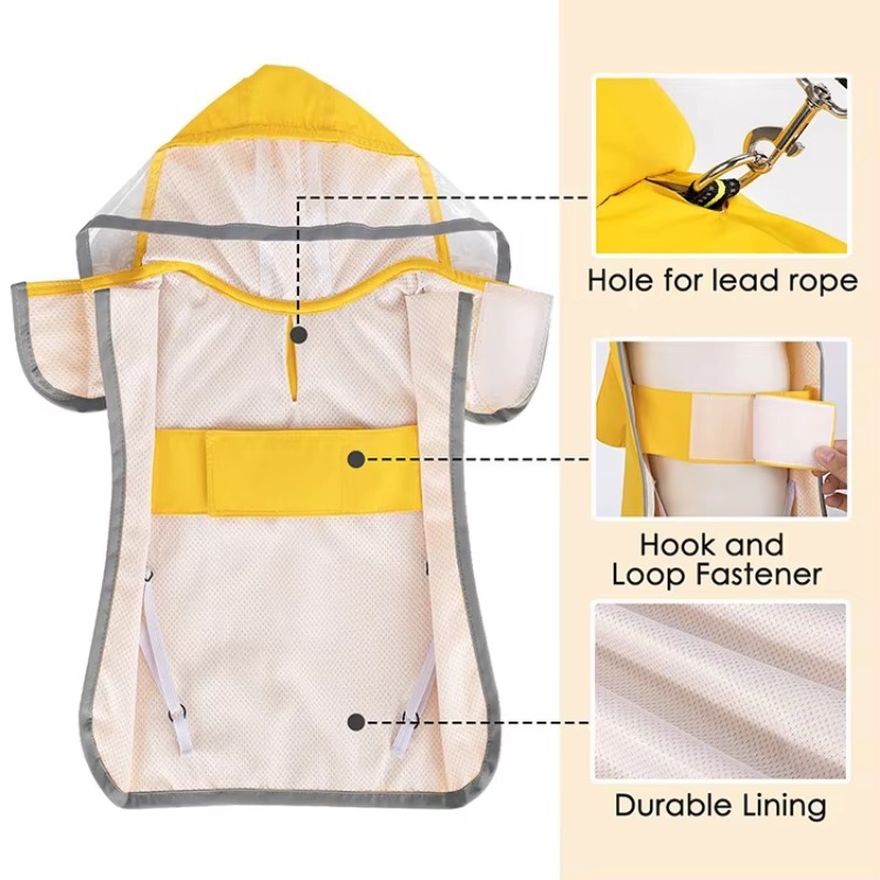 Custom Printed Reflective Dog  - đánh giá và giá Dog Raincoat