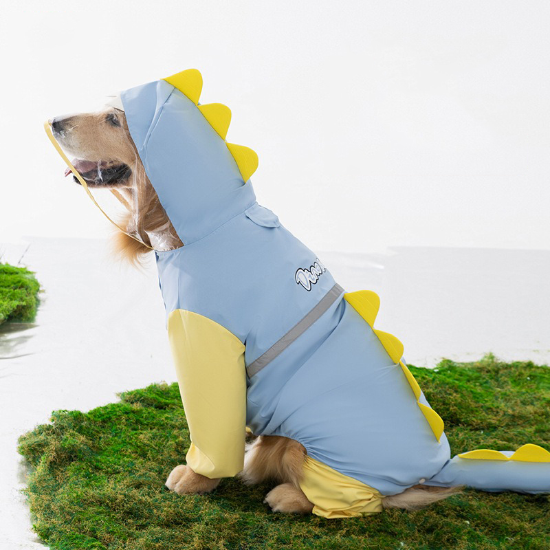 Large Dog Dinosaur Raincoat Go - đánh giá và giá Dog Raincoat