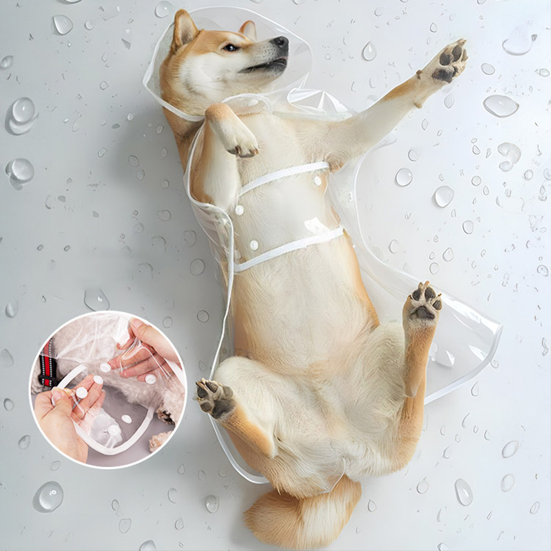 XS-8XL Pet Raincoat Transparen - đánh giá và giá Dog Raincoat